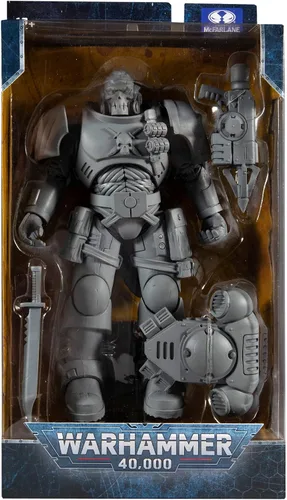 Miniatura 8 de McFarlane Toys Warhammer 40,000 Space Marine Reiver (a prueba de artista) con lanzador de grapnel y base de 7 pulgadas figura de acción