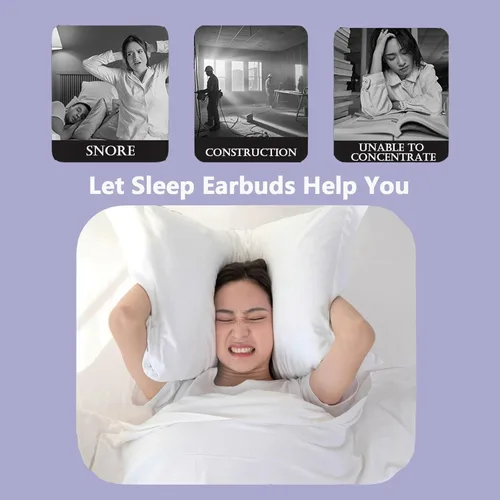 Miniatura 7 de Auriculares inalámbricos para dormir pequeños con Bluetooth pequeños para dormir de lado, auriculares Bluetooth para dormir de lado