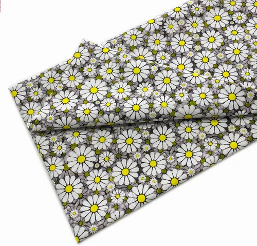 Tela de algodón por yarda para coser, manualidades DIY, diseño de moda con flores, ancho completo, cortable 36 x 43 pulgadas (91x109cm) color001