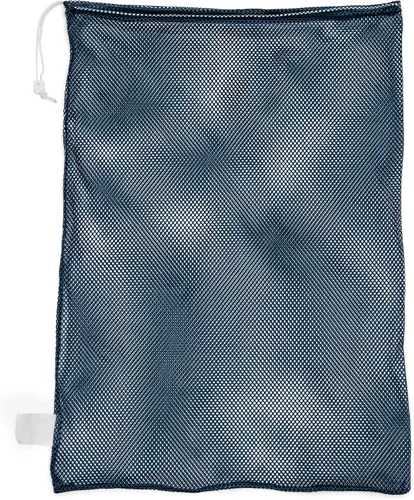 Champion Sports - Bolsa de equipo deportivo de malla Bolsa de cordón de nailon resistente con cerradura y etiqueta de identificación, saco de