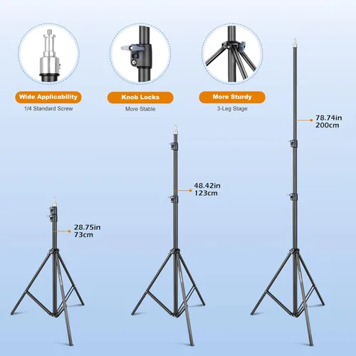 Miniatura 3 de UBeesize Softbox Kit de iluminación para fotografía, 30 x 30 pulgadas, kit de iluminación profesional Softbox con 2 bombillas de 40 W E26 Socket