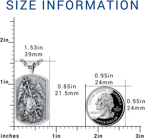 Miniatura 3 de Eusense San MiguelSan CristóbalSan BenitoSan JudaMedalla Milagrosa Virgen MaríaCrucifijo de JesúsSan JoséSan Antonio Collar con colgante