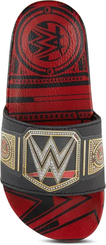 Miniatura 3 de WWE Sandalias con cinturón de campeonato para niños, John Cena, Roman Reigns, Seth Rollins World Wrestling Champion - Sandalias deslizantes