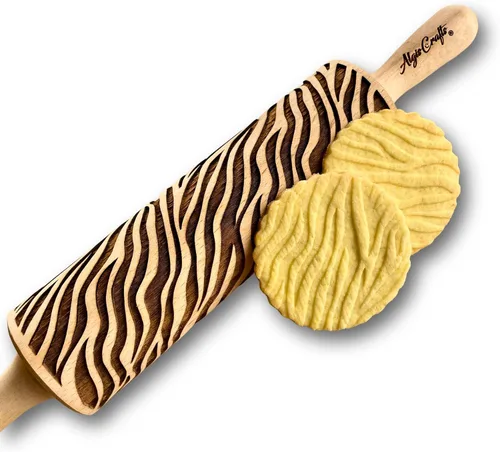 Miniatura 12 de Rodillo AZTEC en relieve – Rodillo de masa y arcilla para galletas en relieve y cerámica, galletas y sello de cerámica, regalos para hornear