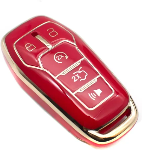 Miniatura 6 de FEYOUN Funda para llavero compatible con Ford Fusion F-150 Edge Explorer Mustang Lincoln MKZ MKC TPU Funda Carcasa Protectora para llavero remoto