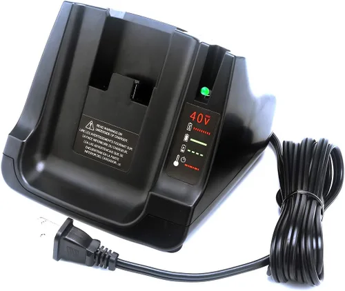 Cargador rápido 40V MAX Compatible con Black and Decker LCS36 LCS40 para 36V/40V Batería de iones de litio LBX1540 LSW36 LBX2540 LBXR36 LBX36 LST136