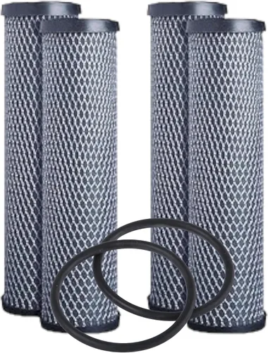 Miniatura 3 de F4Y – Cartuchos de filtro de agua de bloque de carbono compatibles con modelos FXWTC, GXWH04F, GXWH20S – Elimina el mal sabor y olor – Cartucho
