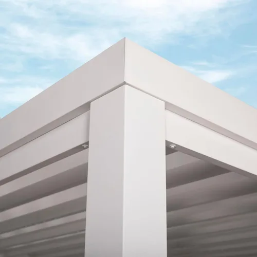 Miniatura 9 de Backyard Discovery Windham - Kit moderno de pérgola de acero galvanizado de 14 x 10 pies con toldo tipo vela, durabilidad para todas las estaciones
