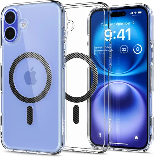 Miniatura 398 de Spigen Funda para iPhone 13 Mini, ultra híbrida MagFit [antiamarilleo] [compatible con Magsafe] - Transparente