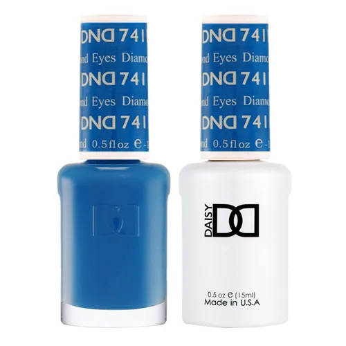 Miniatura 21 de Juego de esmalte de uñas de gel DND, Colección Azul, esmalte de gel UV/LED y laca de uñas de secado al aire, dúo de esmalte sin astillas a juego