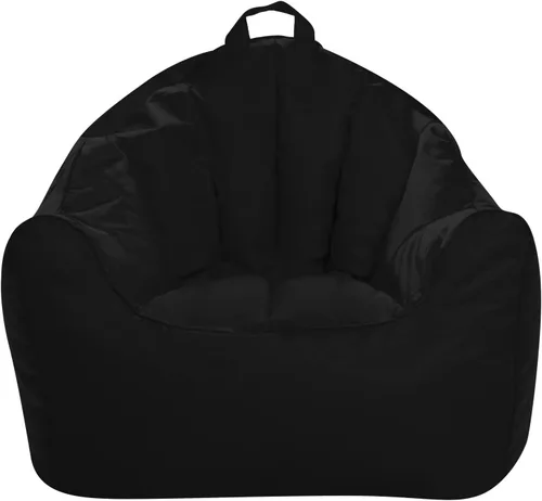 Miniatura 25 de Posh Beanbags - Sillón puff grande, 38 pulgadas, color azul rey sólido Nylon suave - Azul real