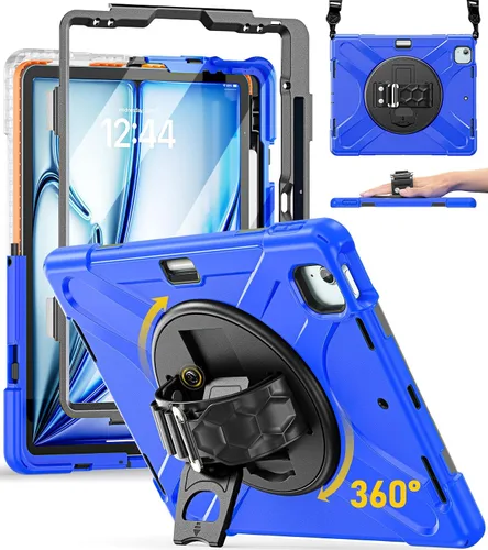 Miniatura 13 de BRAECN Funda para iPad Air de 11 pulgadas 2026 (M4) 2025 (M3) 2024 (M2), iPad Pro de 11 pulgadas (4ª/3ª/2ª/1ª) y Air 10.9 pulgadas (5ª/4ª) con Rosa