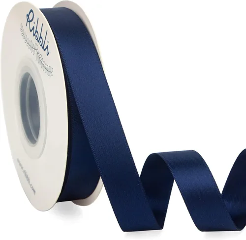 Miniatura 59 de Ribbli - Cinta de satén de doble cara dorada, 1 pulgada x 25 yardas, uso para ramo de lazos, envoltura de regalos, decoración de boda Dorado