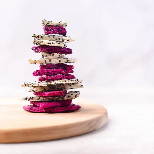 Miniatura 4 de Suncore Foods White Dragon Fruit Chips - Bocadillo crujiente de Pitaya de 5.32 onzas, sin gluten, sin OMG, vegano, bolsa resellable Freeze-Dried