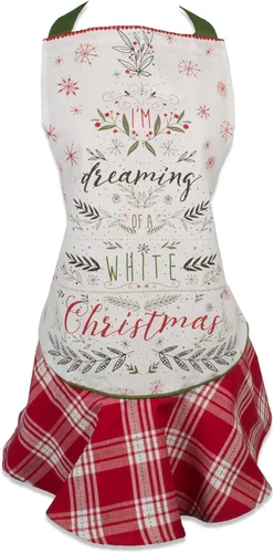 DII Delantal de cocina de Navidad ajustable para mujer, tamaño adulto para cocinar, hornear, manualidades y entretenimiento Estoy soñando