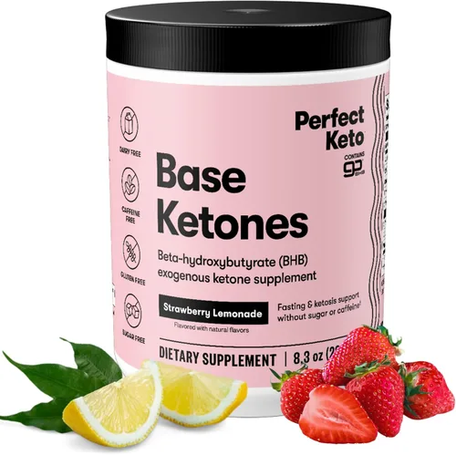 Miniatura 4 de Perfect Keto Cetonas exógenas en polvo, sales BHB para cetosis y apoyo en ayuno, electrolitos para hidratación, energía sin cafeína, chocolate, 8.57