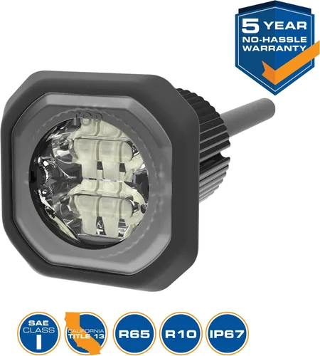 Miniatura 5 de Ecco Luz estroboscópica, LED, 12-24V CC, FPM variable, diámetro no aplicable, soporte ED9040AW - 1 cada uno