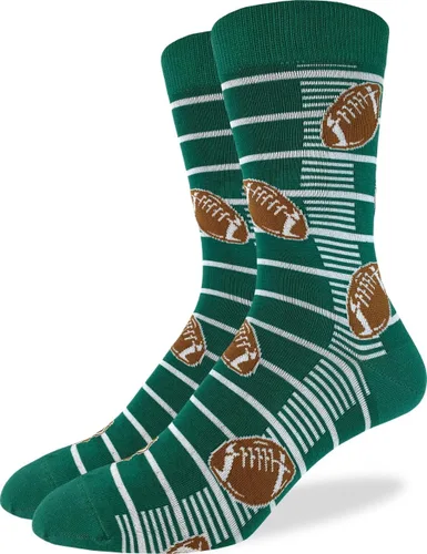 Good Luck Sock - Calcetines para hombres adultos con la bandera estadounidense y los presidentes, Fútbol