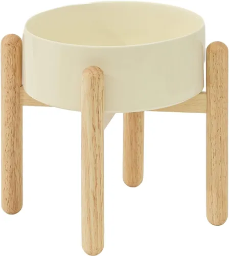 Miniatura 18 de Havniva Cuenco elevado de cerámica de 6.1 pulgadas para perros con soporte para platos de perros de razas pequeñas y medianas, cuenco de comida y 2