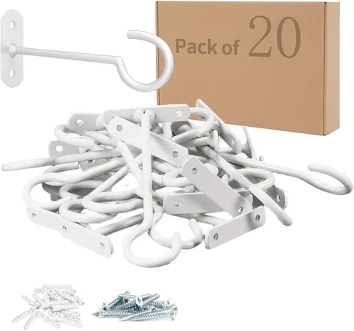 Miniatura 16 de Ganchos colgantes de metal para plantas, 6 pulgadas, paquete de 4 ganchos decorativos de pared para colgar linternas, comedero de pájaros, cesta