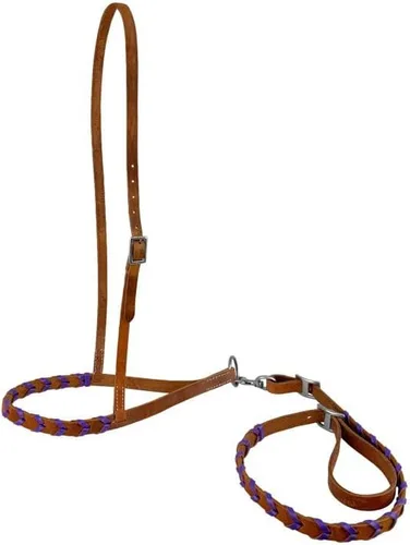 Miniatura 3 de Showman Argentina Cuero Trenzado Noseband Tie Down