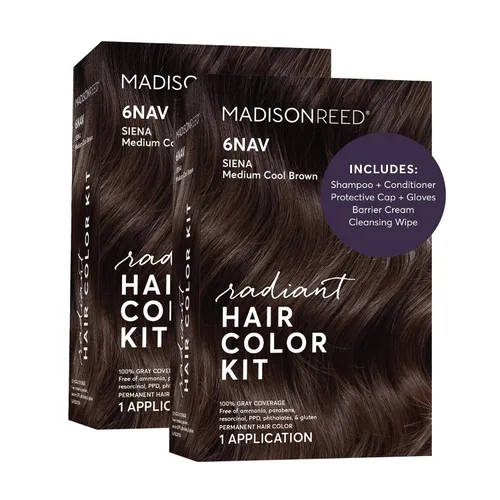 Miniatura 53 de Madison Reed - Kit de color de cabello radiante, tinte permanente para el cabello, 100 % cobertura de canas, sin amoníaco, castaño Catania 5NGM