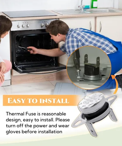 Miniatura 6 de KSD201 70 Fusible térmico para termostato de microondas para microondas GE, interruptor térmico universal normalmente cerrado, reemplazo