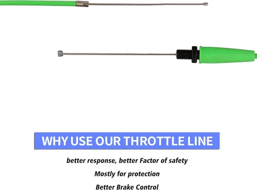 Miniatura 3 de NIBBI Cable de acelerador 93.5cm, repuesto universal para motocicleta de 36.8" cable de acelerador ajustable, para dirt bike pit bike YAMAHA