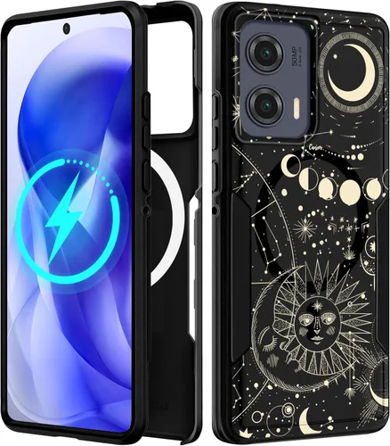 Miniatura 19 de Funda para Moto G 5G 2024 – Compatible con MagSafe para mujeres y niñas, bonita funda protectora magnética para teléfono, diseño femenino Kawaii