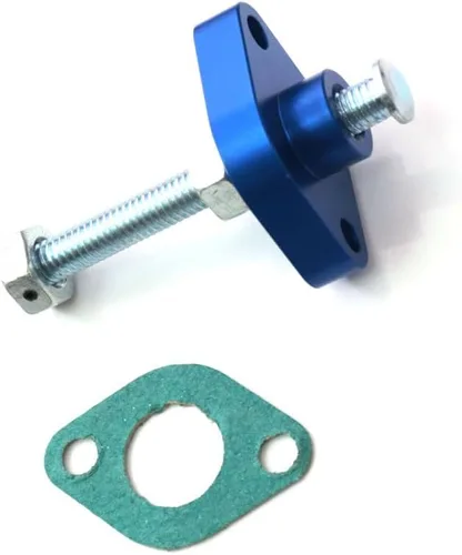 MC MOTOPARTS Tensor de cadena manual CNC azul compatible con VN1600 06-08 ZL600 Eliminator 86-87 VN 750 Vulcan 86-06