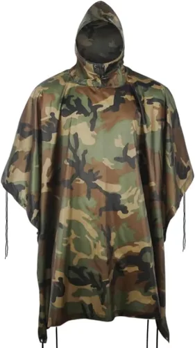 Miniatura 7 de Poncho de lluvia de camuflaje, abrigo impermeable multiusos