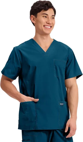 Miniatura 50 de Cherokee WW Professionals WW695 - Camisa de uniforme sanitario para hombre, con cuello en V