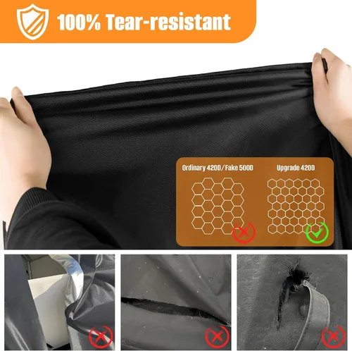 Miniatura 6 de Kovshuiwe Fundas para muebles de patio, juego de 4 piezas para muebles de jardín, terraza, patio, jardín, impermeable, mejorada, 420D, resistente