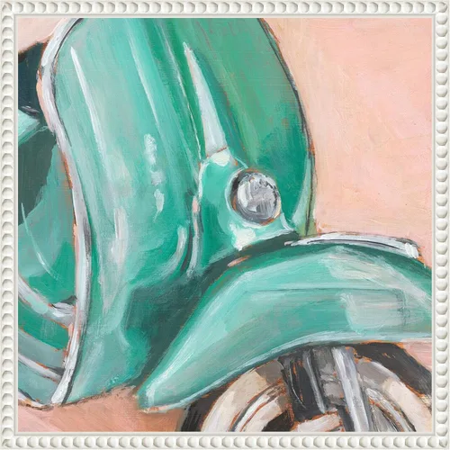 Miniatura 9 de Amanti Art Framed Canvas Wall Art 30x30 Retro Scooter IV by Ethan Harper, Framed Wall Art Canvas, Transportation Artwork, Country Rustic Decor