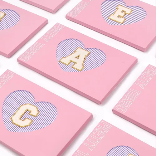 Miniatura 5 de 2 bolsas de maquillaje con iniciales para mujeres: bolsa de cosméticos para artículos de tocador de viaje, regalos de cumpleaños para niñas de 11