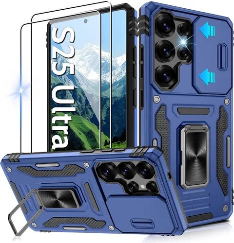 Miniatura 14 de Gritup para Samsung Galaxy S22 Funda con protectores de pantalla HD de 2 paquetes y cubierta deslizante para la cámara, protección contra caídas