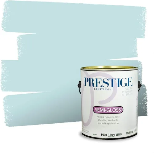 Miniatura 1119 de Pintura Exterior + imprimación PRESTIGE, todo-en-uno, 1 galón, acabado mate, color comparable al Valspar* Royal Gray* VS151-Gris real