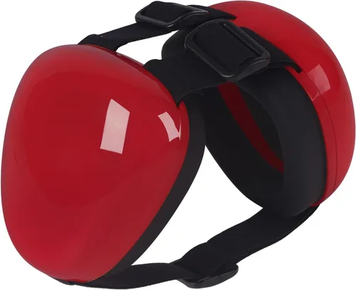 derYEP Orejeras para perros para protección auditiva 29dB NRR orejeras de protección contra el ruido (grande, rojo)