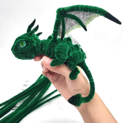 Miniatura 4 de BlingKingdom 100 limpiadores de tuberías esponjosos, tallos de felpilla, suministros de manualidades para hacer coronas, decoraciones navideñas