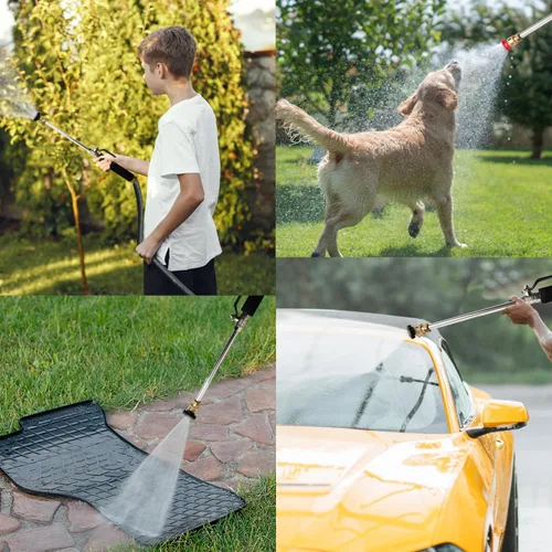 Miniatura 4 de Boquilla de manguera de alta presión para coche de jardín, boquilla de chorro de metal resistente para lavadoras de alta potencia para limpieza al