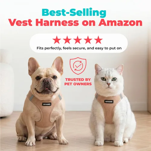 Miniatura 147 de Best Pet Supplies Voyager Step-in Air - Arnés para mascotas, malla para todo tipo de clima, reflectante, arnés sin tirón para perros y gatos - Arnés