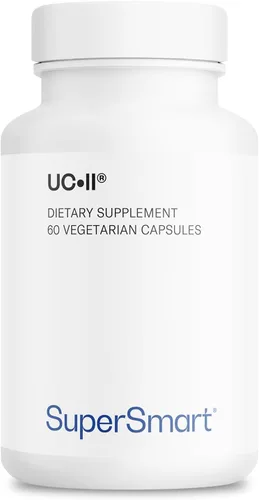 Supersmart Suplemento UC II de 40 mg por día (colágeno premium), suplemento de colágeno tipo II sin desnaturalizar, sin OMG y sin gluten, 60