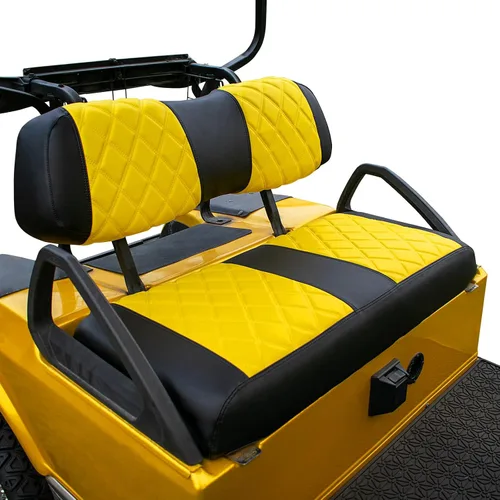 Miniatura 8 de NOKINS Juego de fundas de asiento de diamante para carrito de golf Club Car DS 2000.5 en adelante, se adapta a Club Car DS OEM estándar cojín