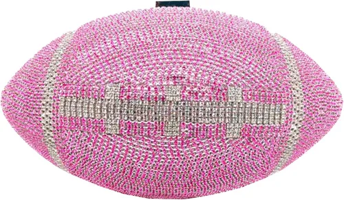 Miniatura 16 de UMREN Bolso cruzado con forma de baloncesto para mujer, con diamantes de imitación, bola redonda de cristal, bolso de mano para fiesta de boda