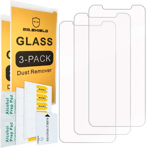 Miniatura 2 de Mr.Shield [Paquete de 3] Diseñado para iPhone 11 Pro Max [6.5 pulgadas 2019/2018] / iPhone Xs Max [6.5 pulgadas 2019/2018] [Vidrio templado]