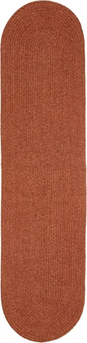 Miniatura 62 de BNM - Alfombra ovalada bohemia para interiores y exteriores con patrón trenzado sólido, perfecta para patio trasero, patio, oficina, sala de estar