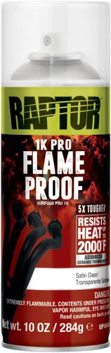 Miniatura 8 de RAPTOR Pintura para carrocería de automóviles a prueba de llamas, grado profesional, spray protector extra resistente para altas temperaturas, negro