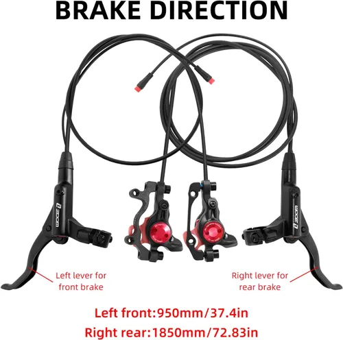 Miniatura 4 de Z00M HB875E Juego de freno de disco hidráulico para eBike Exceedhub, juego de freno hidráulico para apagado de energía eléctrica con rotores