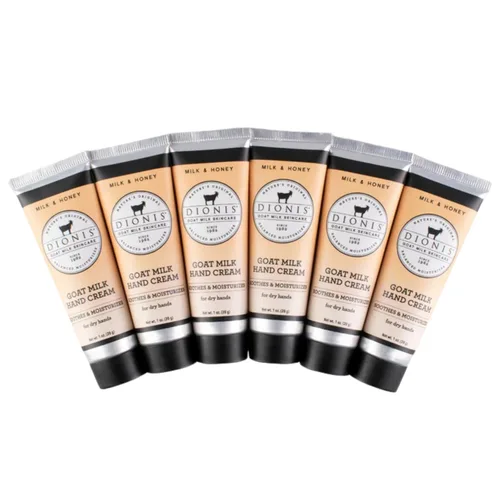 Miniatura 17 de Dionis Crema de manos de leche de cabra – Loción hidratante para piel seca, segura para pieles sensibles – Love 1 oz (paquete de 6)