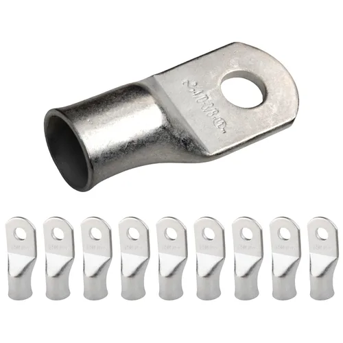 Miniatura 268 de SELTERM 5 piezas terminales de cable de cobre estañado 1/0 AWG perno de 1/2", extremos de cable de batería, terminales de anillo, conectores